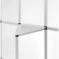 TECTAKE Messewand 200x180cm - Werbeaufsteller, Faltwand, Faltdisplay - Weiß -TECTAKE Shop 10661650 4