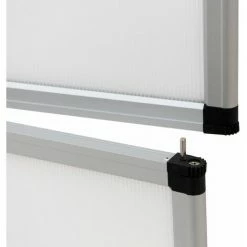 TECTAKE Messewand 200x180cm - Werbeaufsteller, Faltwand, Faltdisplay - Weiß -TECTAKE Shop 10661650 5