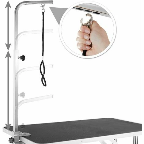 TECTAKE Trimmtisch mit Galgen und Korb - Pflegetisch, Schertisch, Hundefrisiertisch TECTAKE Trimmtisch Mit Galgen Und Korb - Pflegetisch, Schertisch, Hundefrisiertisch -TECTAKE Shop 11499332 4