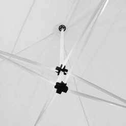 TECTAKE Faltbarer Garten Pavillon 3x3m Mit 2 Seitenteilen - Partyzelt, Anbaupavillon, Festzelt - Weiß -TECTAKE Shop 12289638 5