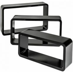 TECTAKE Quader Wandregal Leonie - Hängeregal, CD/DVD Regal, Offenes Regal - Schwarz -TECTAKE Shop 13287238 5