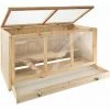 TECTAKE Nagerkäfig Aus Holz 95x50x50cm - Nagerstall, Kleintierkäfig, Kleintiergehege -TECTAKE Shop 14125293 1