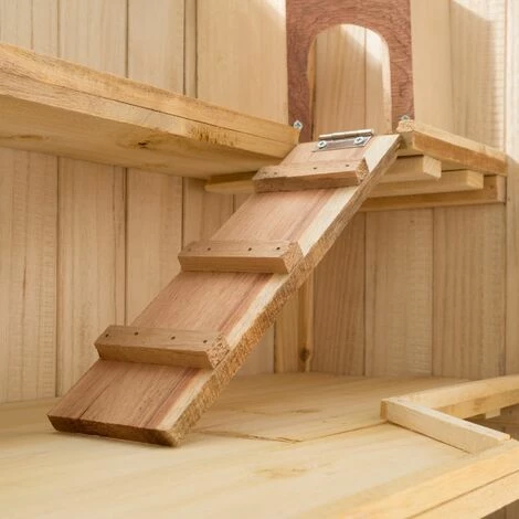 TECTAKE Nagerkäfig aus Holz 95x50x50cm - Nagerstall, Kleintierkäfig, Kleintiergehege TECTAKE Nagerkäfig Aus Holz 95x50x50cm - Nagerstall, Kleintierkäfig, Kleintiergehege -TECTAKE Shop 14125293 3