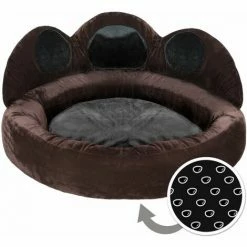 TECTAKE Hundebett Balou - Hundekorb, Hundekörbchen, Hundekissen - Ø 80 X 33 Cm Schwarz/braun -TECTAKE Shop 14751847 4