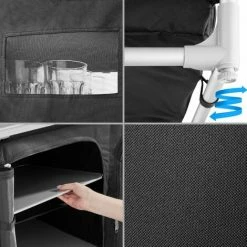 TECTAKE Campingküche 97x47,5x78cm - Outdoorküche, Campingschrank, Campingausstattung - Schwarz -TECTAKE Shop 16166227 4