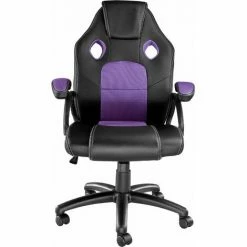 TECTAKE Bürostuhl Mike - Gaming Sessel, Zockersessel, Computerstuhl - Schwarz/lila -TECTAKE Shop 18118484 3