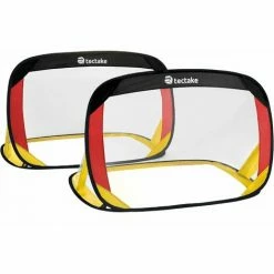 TECTAKE Pop-Up Fußballtor - 2er Set Pop-Up Tor, Mini-Fußballtor, Falttor - Deutschland