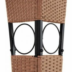 TECTAKE Rattan Garten Pavillon Mona 3x4m - Pavillon, Gartenpavillon, Partyzelt - Braun/anthrazit -TECTAKE Shop 22635985 4