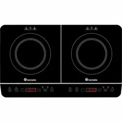 TECTAKE Induktionskochplatte Doppelt 3400W - Mobile Induktionskochplatten, Doppel-Induktionskochfeld, Induktionsplatten -TECTAKE Shop 26086520 5