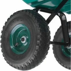 TECTAKE Handwagen Cubbi Mit Luftgefüllten Reifen Belastbarkeit 120kg - Kippbarer Handwagen, Kippwagen, Handziehwagen -TECTAKE Shop 26753186 5