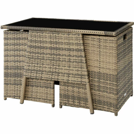 TECTAKE Rattan Sitzgruppe Lausanne 2+1 - Gartenlounge, Terrassenmöbel, Rattan Lounge - natur TECTAKE Rattan Sitzgruppe Lausanne 2+1 - Gartenlounge, Terrassenmöbel, Rattan Lounge - Natur -TECTAKE Shop 28040624 4