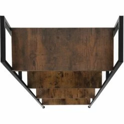 TECTAKE Leiterregal Liverpool 61,5 X 36,5 X 150cm - Leiterregal Mit 4 Ebenen, Standregal, Beistellregal - Industrial Dunkelbraun -TECTAKE Shop 37444220 5