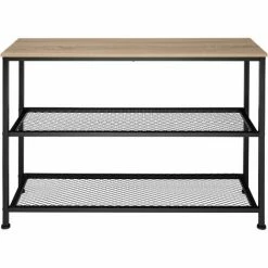 TECTAKE Konsole Bristol 100x30x81cm - Flurtisch Beistelltisch, Sideboard, Wohnzimmertisch - Industrial Holz Hell, Eiche Sonoma -TECTAKE Shop 39621735 4