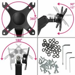 TECTAKE Monitor Tischhalterung Für 4 Monitore Von 13" Bis 32" - Monitortischhalterung, Monitorständer -TECTAKE Shop 46936610 5