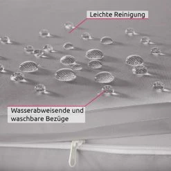 TECTAKE Rattan Lounge Verona - Rattan-Lounge, Rattan-Gartenmöbel, Balkonmöbel - Schwarz -TECTAKE Shop 47380938 5