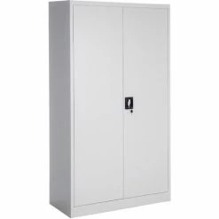 TECTAKE 2er Set Aktenschrank Mit 5 Böden 180x90x40cm - Büroschrank, Rolladenschrank, Hängeregisterschrank - Grau -TECTAKE Shop 47380940 4