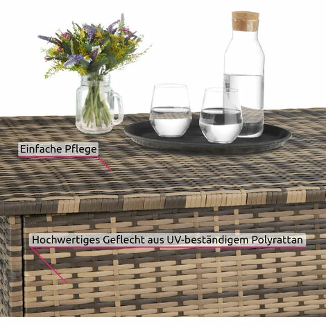 TECTAKE Auflagenbox mit Aluminiumgestell Oslo, 145x82,5x79,5cm - Gartenbox, Kissenbox, Gartentruhe - natur TECTAKE Auflagenbox Mit Aluminiumgestell Oslo, 145x82,5x79,5cm - Gartenbox, Kissenbox, Gartentruhe - Natur -TECTAKE Shop 49751081 4