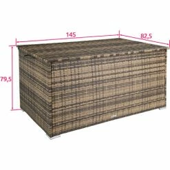 TECTAKE Auflagenbox Mit Aluminiumgestell Oslo, 145x82,5x79,5cm - Gartenbox, Kissenbox, Gartentruhe - Natur 6 TECTAKE Auflagenbox Mit Aluminiumgestell Oslo, 145x82,5x79,5cm - Gartenbox, Kissenbox, Gartentruhe - Natur -TECTAKE Shop 49751081 5