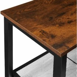 TECTAKE Schuhregal Taunton 80x30x45,5cm - Schuhregal Mit Gitterablagen, Schuhablage, Schuhbank - Industrial Dunkelbraun 5 TECTAKE Schuhregal Taunton 80x30x45,5cm - Schuhregal Mit Gitterablagen, Schuhablage, Schuhbank - Industrial Dunkelbraun -TECTAKE Shop 50760016 4