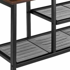 TECTAKE Schuhregal Taunton 80x30x45,5cm - Schuhregal Mit Gitterablagen, Schuhablage, Schuhbank - Industrial Dunkelbraun 6 TECTAKE Schuhregal Taunton 80x30x45,5cm - Schuhregal Mit Gitterablagen, Schuhablage, Schuhbank - Industrial Dunkelbraun -TECTAKE Shop 50760016 5
