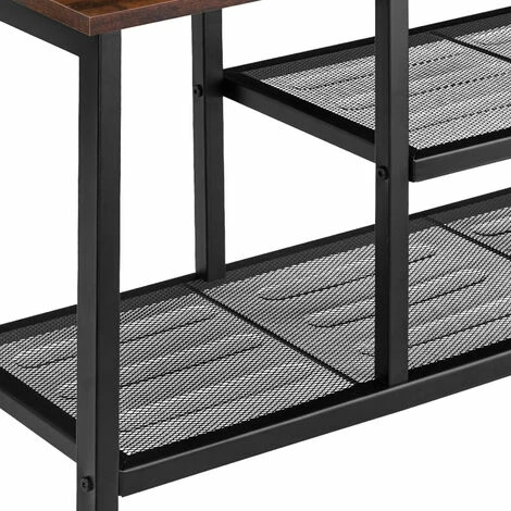 TECTAKE Schuhregal Taunton 80x30x45,5cm - Schuhregal mit Gitterablagen, Schuhablage, Schuhbank - Industrial dunkelbraun TECTAKE Schuhregal Taunton 80x30x45,5cm - Schuhregal Mit Gitterablagen, Schuhablage, Schuhbank - Industrial Dunkelbraun -TECTAKE Shop 50760016 5