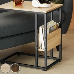 TECTAKE Beistelltisch Wigan 55x36,5x60cm - Beistelltisch Industrial Style, Couchtisch, Nachttisch - Industrial Dunkelbraun -TECTAKE Shop 50921913 3