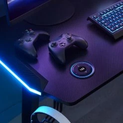 TECTAKE Schreibtisch Hemingway Höhenverstellbar 130x 67,2x 72-121cm - Höhenverstellbarer Gaming-Tisch, Gaming-Schreibtisch, Computertisch -TECTAKE Shop 52723309 4