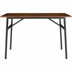 TECTAKE Esstisch Swansea 120x75x76cm - Esszimmertisch, Küchentisch, Wohnzimmertisch - Industrial Dunkelbraun -TECTAKE Shop 53824194 3