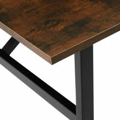 TECTAKE Esstisch Swansea 120x75x76cm - Esszimmertisch, Küchentisch, Wohnzimmertisch - Industrial Dunkelbraun -TECTAKE Shop 53824194 4