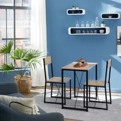 TECTAKE Sitzgruppe Margate - Sitzgruppe, Esstisch-Set, Essgruppe - Industrial Dunkelbraun -TECTAKE Shop 59089155 2