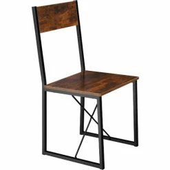 TECTAKE Sitzgruppe Margate - Sitzgruppe, Esstisch-Set, Essgruppe - Industrial Dunkelbraun -TECTAKE Shop 59089155 3