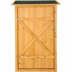 TECTAKE Gartenschrank Taman Mit Flachdach - Geräteschrank, Terassenschrank, Outdoor Schrank -TECTAKE Shop 66352956 3