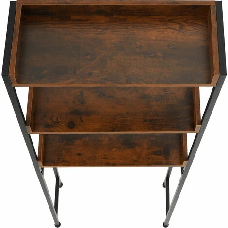 TECTAKE Badezimmerregal Seattle 63x25x165cm - Badregal, Standregal, Toilettenregal - Industrial dunkelbraun TECTAKE Badezimmerregal Seattle 63x25x165cm - Badregal, Standregal, Toilettenregal - Industrial Dunkelbraun -TECTAKE Shop 66407131 4