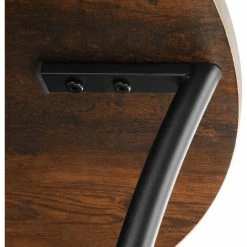 TECTAKE Beistelltisch Saint Louis 55x56cm - Beistelltisch Industrial Style, Couchtisch Sofatisch, Wohnzimmertisch - Industrial Dunkelbraun -TECTAKE Shop 67956592 4