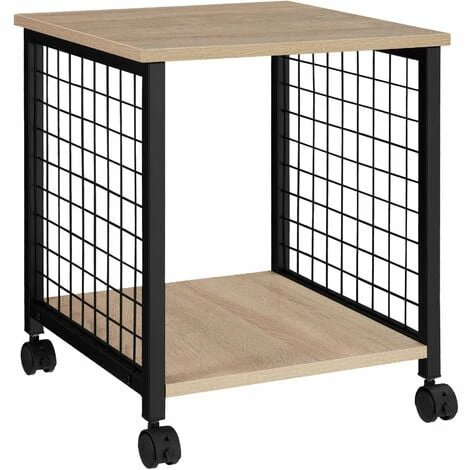 TECTAKE Beistelltisch Gary 40x40x48cm - Beistelltisch Industrial Style, Nachttisch, Schlafzimmertisch - Industrial Holz hell, Eiche Sonoma TECTAKE Beistelltisch Gary 40x40x48cm - Beistelltisch Industrial Style, Nachttisch, Schlafzimmertisch - Industrial Holz Hell, Eiche Sonoma -TECTAKE Shop 71919581 1
