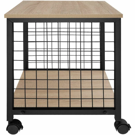 TECTAKE Beistelltisch Gary 40x40x48cm - Beistelltisch Industrial Style, Nachttisch, Schlafzimmertisch - Industrial Holz hell, Eiche Sonoma TECTAKE Beistelltisch Gary 40x40x48cm - Beistelltisch Industrial Style, Nachttisch, Schlafzimmertisch - Industrial Holz Hell, Eiche Sonoma -TECTAKE Shop 71919581 3