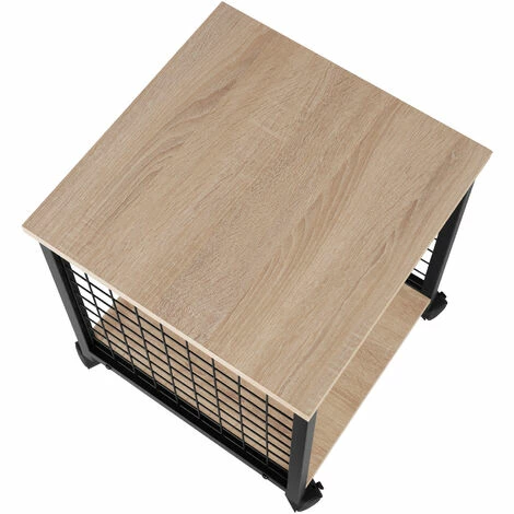 TECTAKE Beistelltisch Gary 40x40x48cm - Beistelltisch Industrial Style, Nachttisch, Schlafzimmertisch - Industrial Holz hell, Eiche Sonoma TECTAKE Beistelltisch Gary 40x40x48cm - Beistelltisch Industrial Style, Nachttisch, Schlafzimmertisch - Industrial Holz Hell, Eiche Sonoma -TECTAKE Shop 71919581 4
