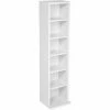 TECTAKE Standregal Medienregal Mit 6 Fächern 90x21x20cm - CD Ständer, CD Wandregal, CD Aufbewahrungssystem - Weiß 2 TECTAKE Standregal Medienregal Mit 6 Fächern 90x21x20cm - CD Ständer, CD Wandregal, CD Aufbewahrungssystem - Weiß -TECTAKE Shop 7499798 1