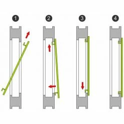 TECTAKE Fliegengitter Für Fensterrahmen - Insektenschutz, Mückenschutz, Insektenschutzgitter - 80 X 100 Cm Weiß -TECTAKE Shop 7499847 5