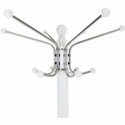 TECTAKE Garderobenständer - Garderobenhaken, Kleiderständer, Kleiderhaken - Weiß -TECTAKE Shop 7499859 4
