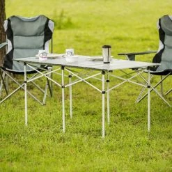 TECTAKE Camping Klapptisch Aus Aluminium Inkl. Tasche 140x70x70cm - Camping Tisch, Outdoor Tisch, Campingtisch Klappbar -TECTAKE Shop 7499968 3