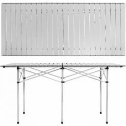 TECTAKE Camping Klapptisch Aus Aluminium Inkl. Tasche 140x70x70cm - Camping Tisch, Outdoor Tisch, Campingtisch Klappbar -TECTAKE Shop 7499968 4