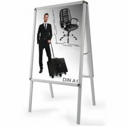 TECTAKE A1 Plakatständer Aluminium, Doppelseitig, Inkl. 2 Folien - Kundenstopper, Aufsteller, Werbeaufsteller -TECTAKE Shop 7499985 5