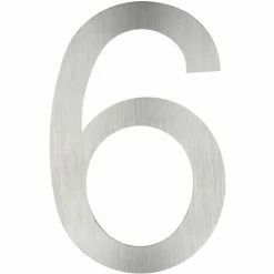 TECTAKE Hausnummer Edelstahl - Hausnummernschild, Hausschild - 6