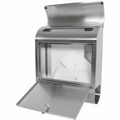 TECTAKE Edelstahl Briefkasten Mit Zeitungsröhre XXL - Postkasten, Briefkastenanlage, Briefkasten Mit Zeitungsbox 4 TECTAKE Edelstahl Briefkasten Mit Zeitungsröhre XXL - Postkasten, Briefkastenanlage, Briefkasten Mit Zeitungsbox -TECTAKE Shop 7500008 3