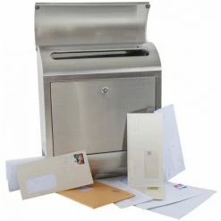 TECTAKE Edelstahl Briefkasten Mit Zeitungsröhre XXL - Postkasten, Briefkastenanlage, Briefkasten Mit Zeitungsbox 6 TECTAKE Edelstahl Briefkasten Mit Zeitungsröhre XXL - Postkasten, Briefkastenanlage, Briefkasten Mit Zeitungsbox -TECTAKE Shop 7500008 5