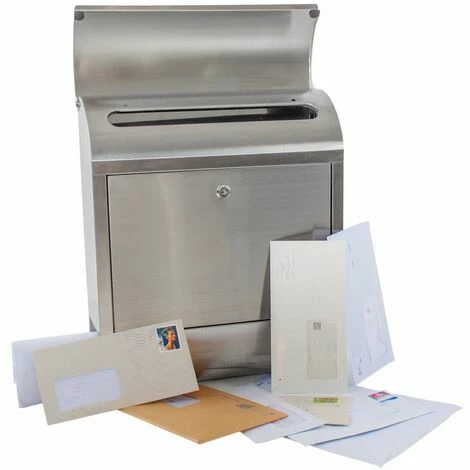 TECTAKE Edelstahl Briefkasten mit Zeitungsröhre XXL - Postkasten, Briefkastenanlage, Briefkasten mit Zeitungsbox TECTAKE Edelstahl Briefkasten Mit Zeitungsröhre XXL - Postkasten, Briefkastenanlage, Briefkasten Mit Zeitungsbox -TECTAKE Shop 7500008 5
