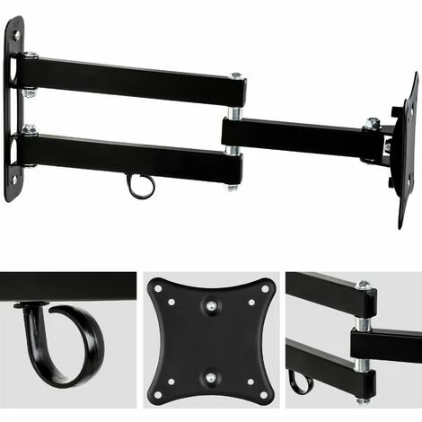 TECTAKE 6 TV Wandhalterungen neigbar, schwenkbar für 10" (25cm) - 24" (61cm), VESA max.: 100x100cm, bis 20kg - TV Halterungen, Fernsehhalterungen, Fernseher Wandhalterungen TECTAKE 6 TV Wandhalterungen Neigbar, Schwenkbar Für 10" (25cm) - 24" (61cm), VESA Max.: 100x100cm, Bis 20kg - TV Halterungen, Fernsehhalterungen, Fernseher Wandhalterungen -TECTAKE Shop 7500016 5