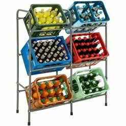 TECTAKE Getränkekistenregal Für 6 Getränkekisten - Getränkekistenhalter, Kistenregal, Getränkekistenständer