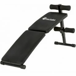 TECTAKE Sit Up Bank 2-fach Klappbar - Bauchtrainer, Bauchmuskeltrainer, Trainingsbank